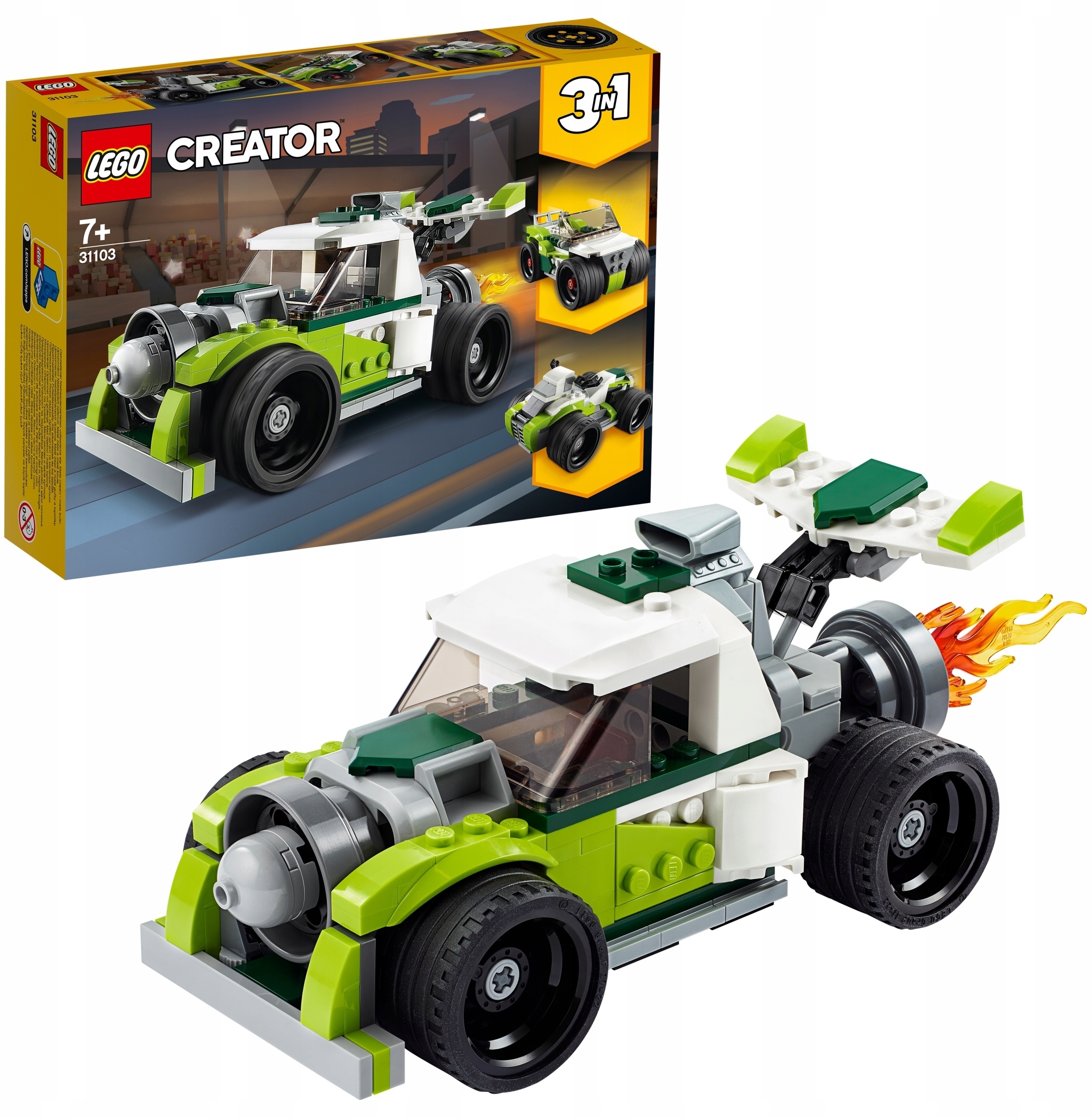 LEGO Creator Rakietowy samochód (31103) – Emocjonująca zabawa dla młodych konstruktorów