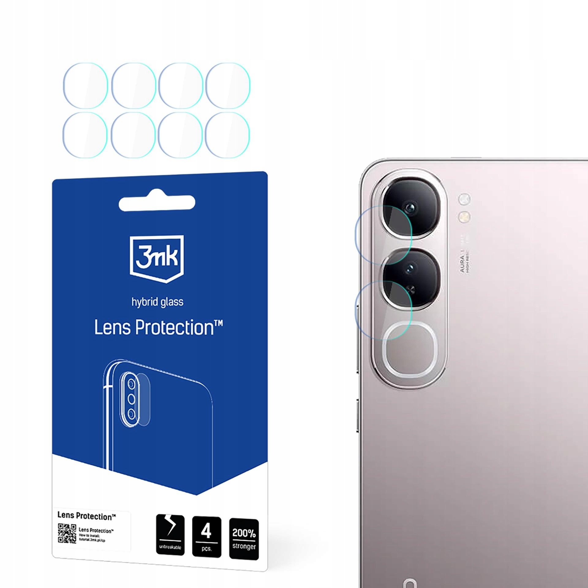 VIVO V40 LITE 5G - Ochrona obiektywu 3MK Lens Protection