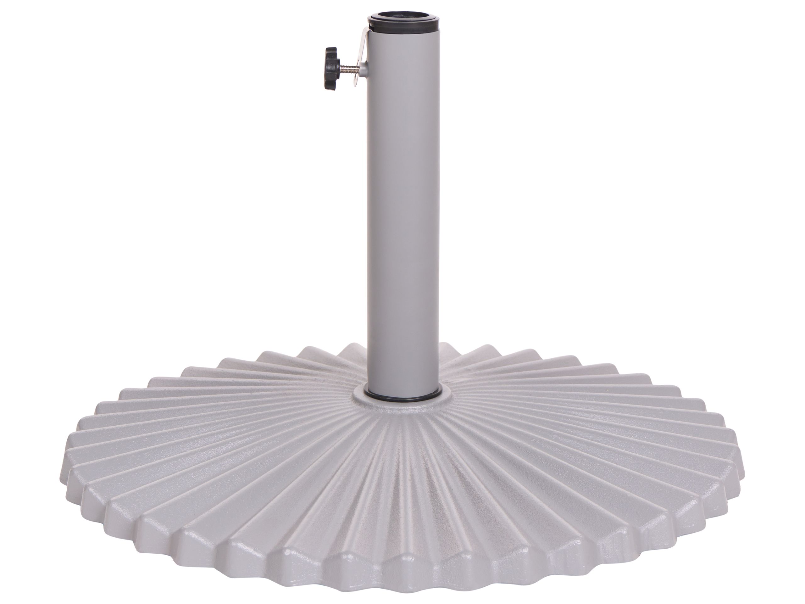Podstawa do parasola CAREZZA szary okrągły 21 kg – Solidne wsparcie dla Twojego parasola