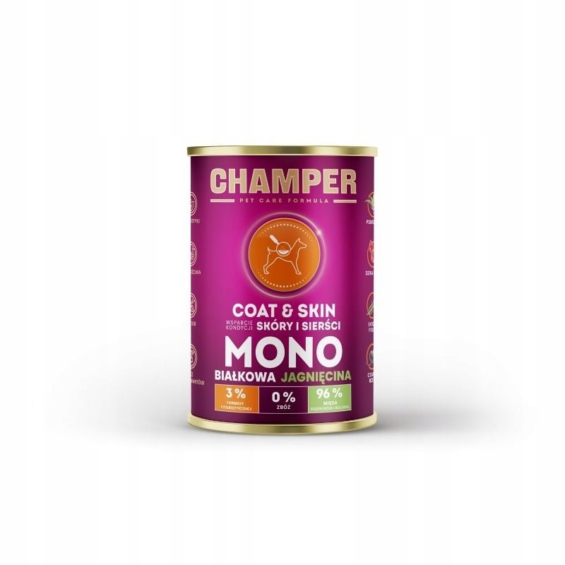 Analiza składu – Co znajdziesz w karmie CHAMPER Coat&Skin?