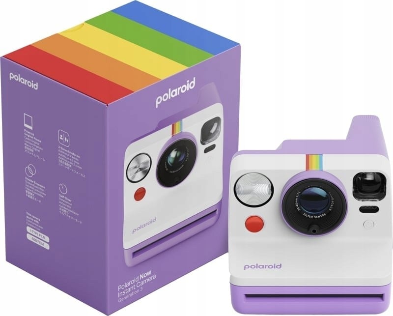 Polaroid Now Gen 3 – Fioletowy aparat natychmiastowy z nowoczesnymi funkcjami