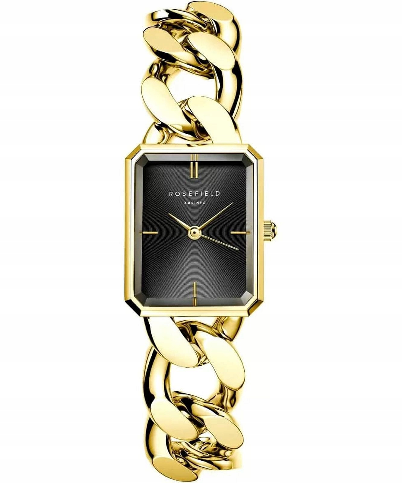 The Octagon damski czarna tarcza 24 mm – Elegancja i styl na nadgarstku