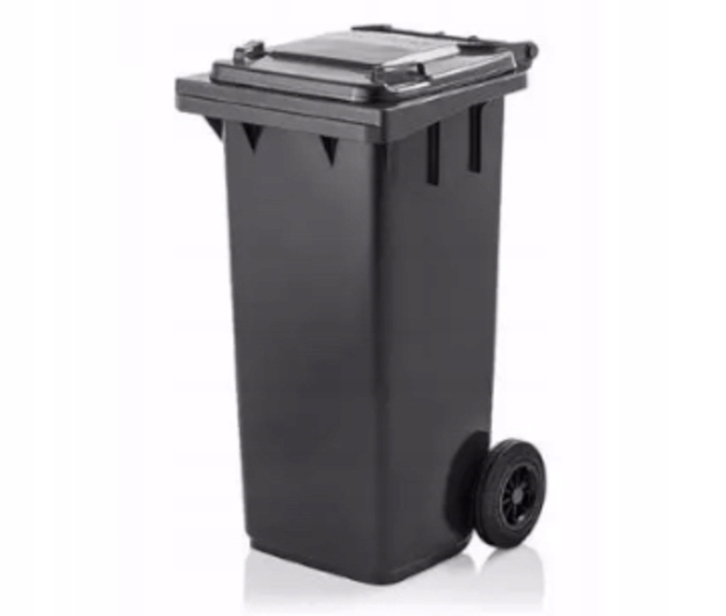 Pojemnik do segregacji odpadów na kółkach WEBER - pojemność 120 l (Kolor: antracytowy)