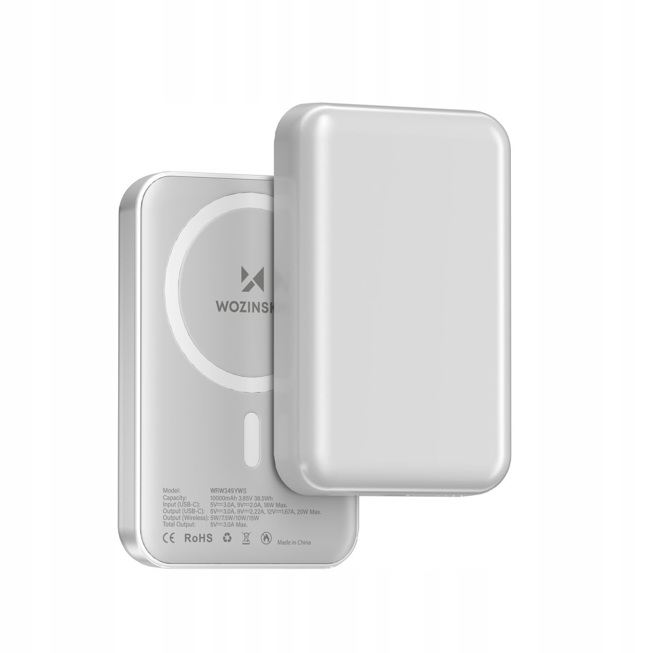 Powerbank magnetyczny Wozinsky WRW349YWS 10 000 mAh - Niezawodne źródło energii