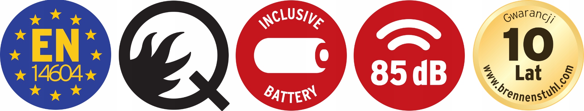 Wbudowana bateria litowa 10-letnia dla niezawodności