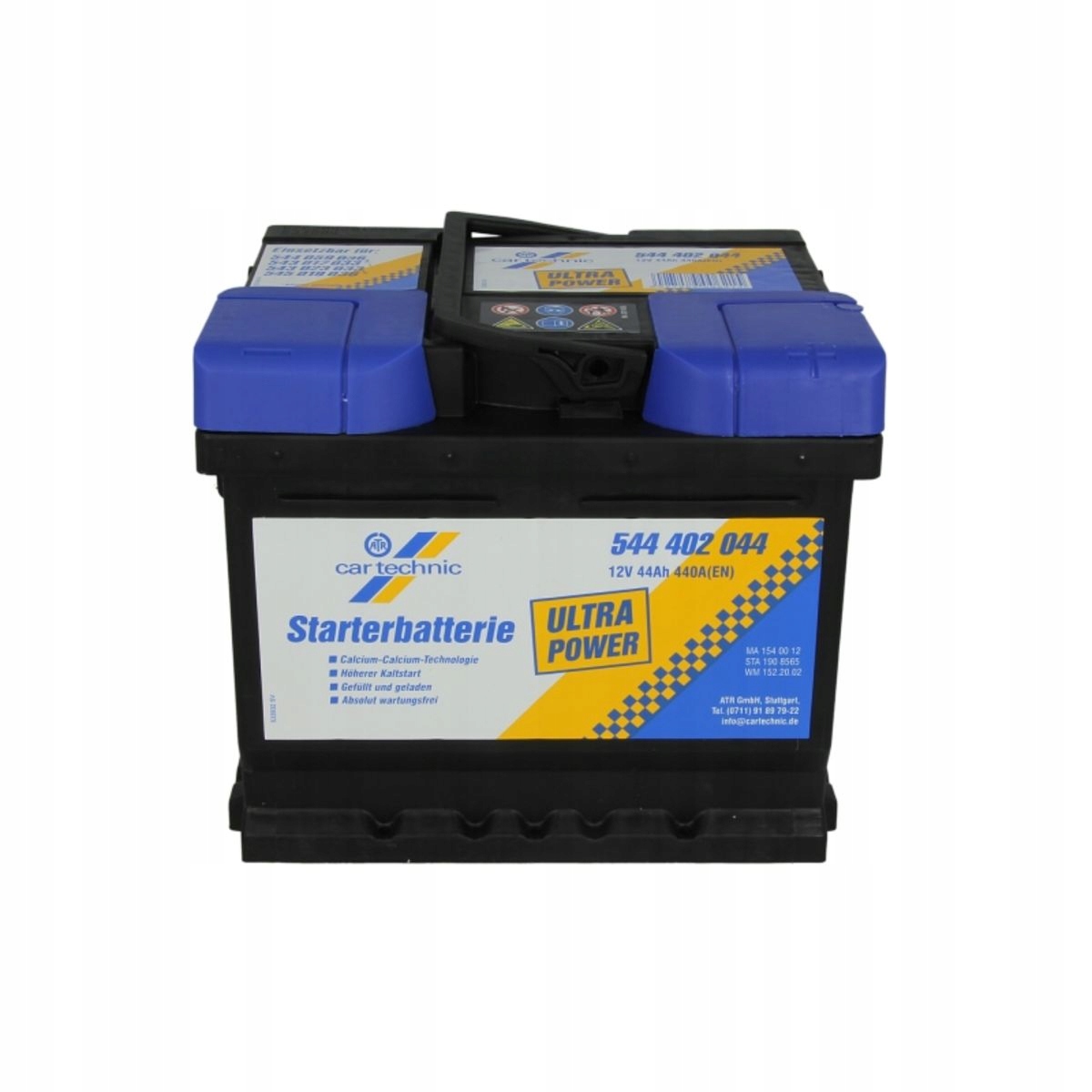 Wysoka pojemność – 44Ah dla długotrwałego zasilania