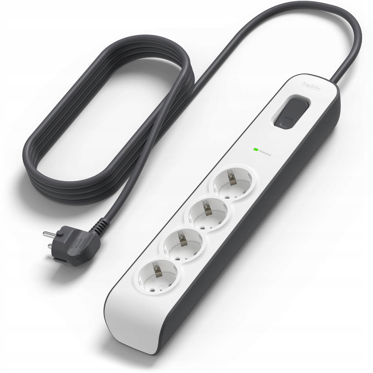 Belkin Surge Protection Strip 4 gniazda z kablem 2 metry BSV400VF2M-V2 – Ochrona dla Twojej elektroniki