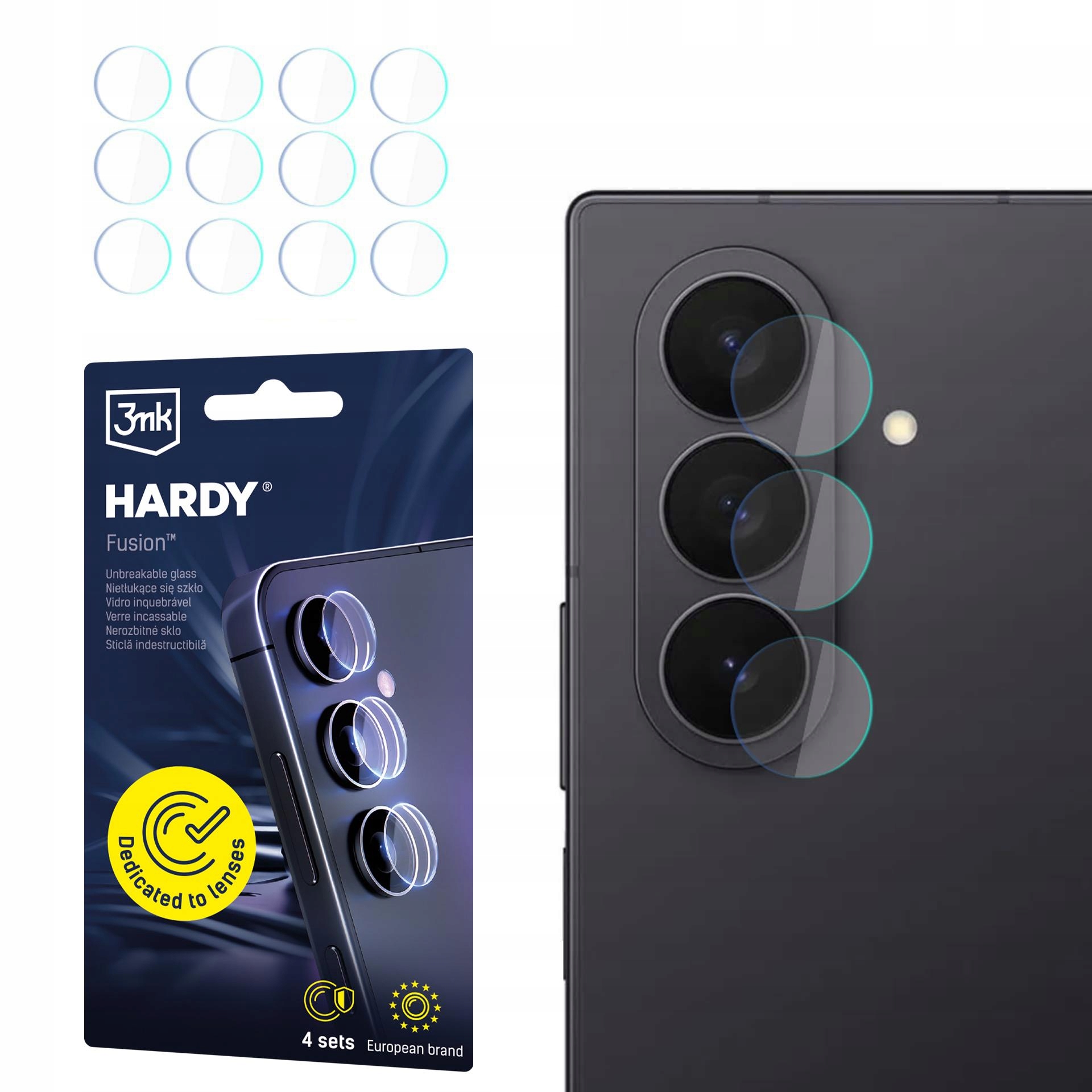 Samsung Galaxy Z Fold 7 – Ochrona obiektywu z 3mk Hardy Fusion Lens Protection