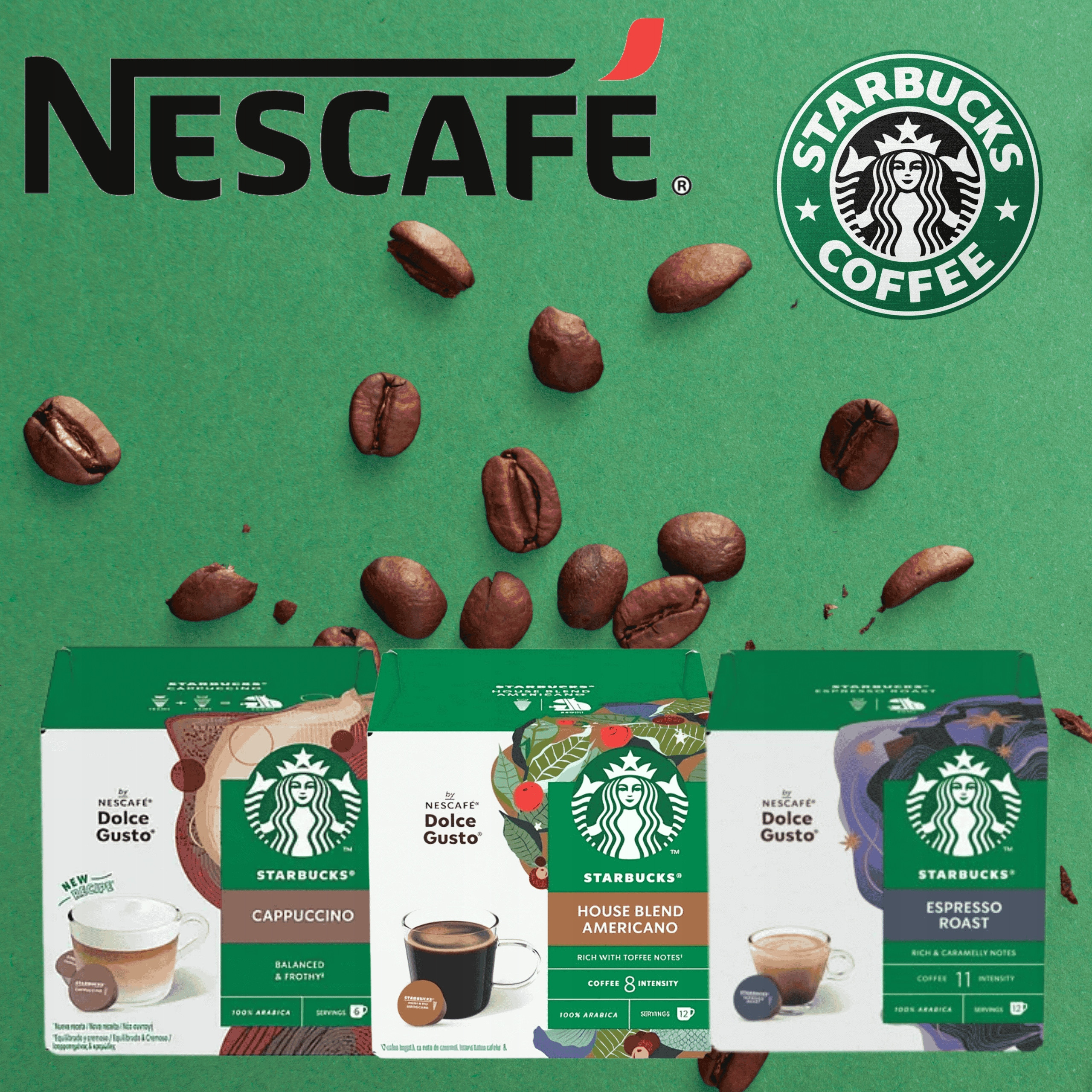 Wygodne kapsułki do ekspresów Nescafé Dolce Gusto