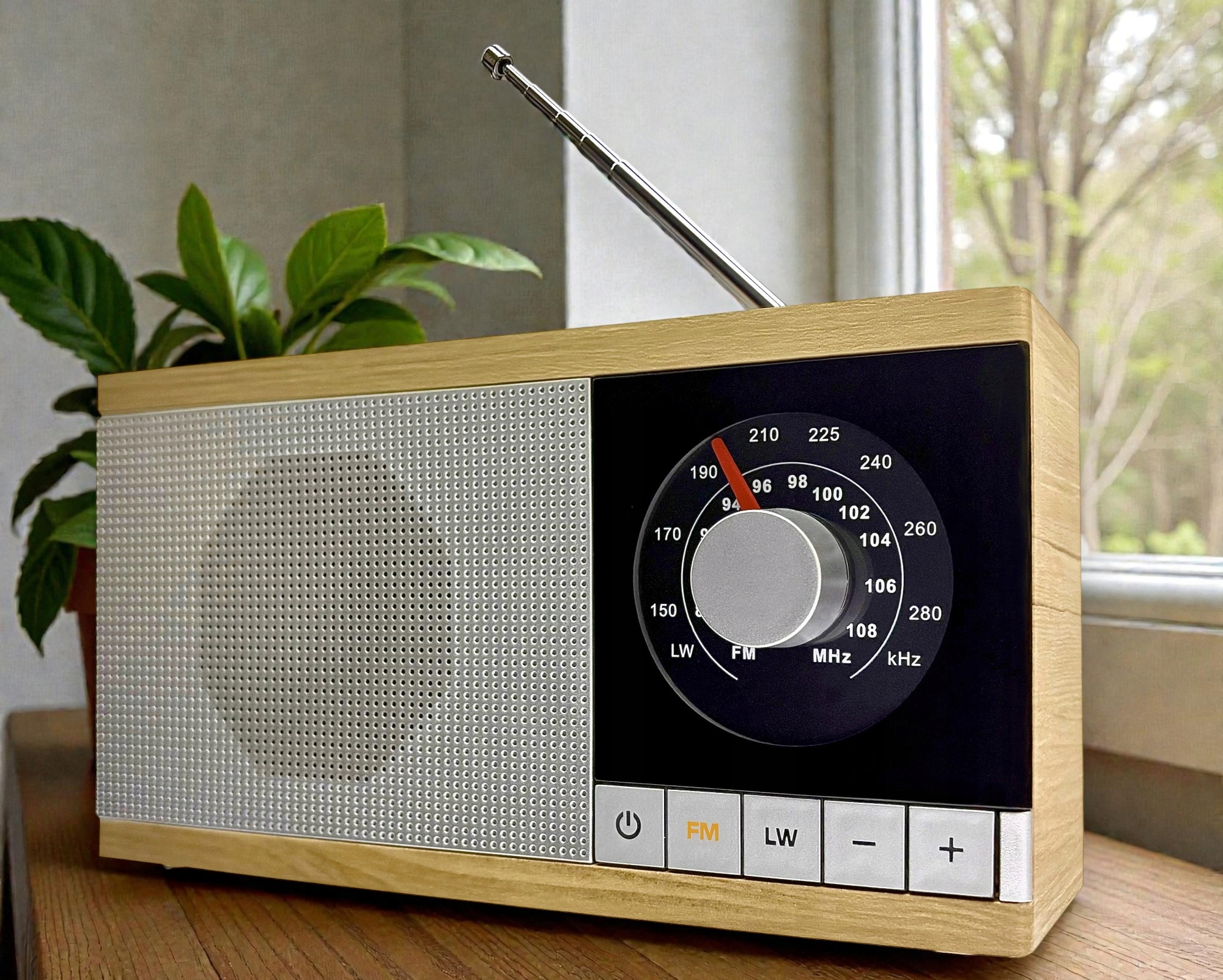 Radio Krystyna w drewnianej obudowie – Elegancja i styl w Twoim domu