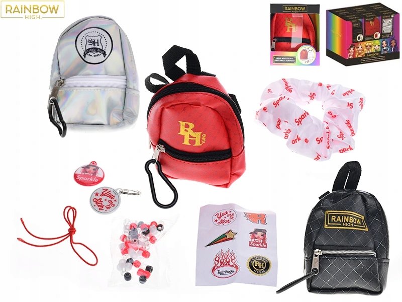 Kolorystyka plecaka: srebrny, czarny, czerwony