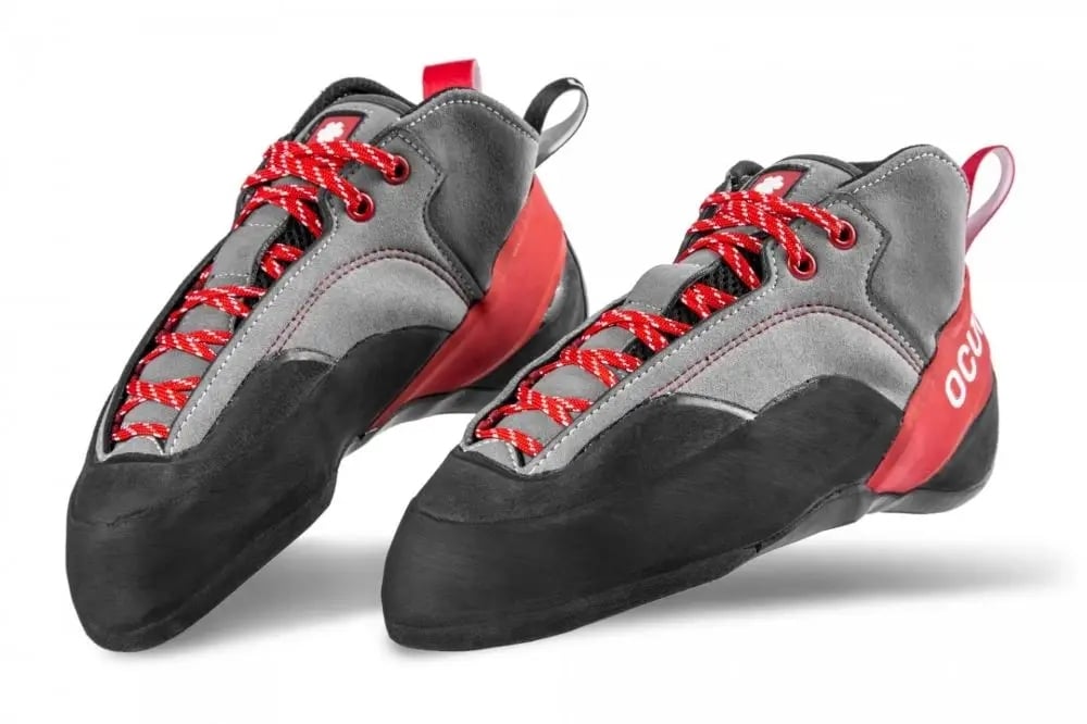 Buty wspinaczkowe Ocun Jett Crack - grey/red – Idealne do wspinaczki