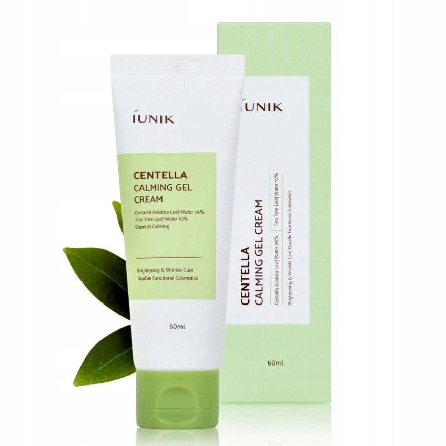 iUNIK Centella Calming Gel Cream 60ml – Łagodzący żel do twarzy na dzień i noc