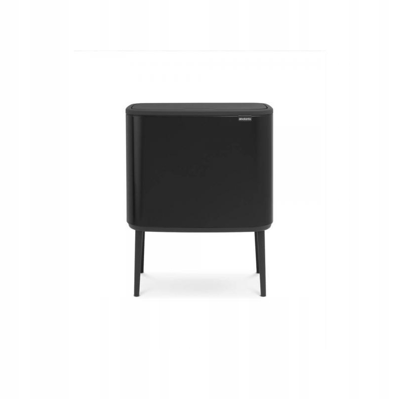 Kosz na śmieci Brabantia Kosz 33L (3x11) BO touch bin - MATT BLACK BRB – Elegancka i funkcjonalna ozdoba wnętrza