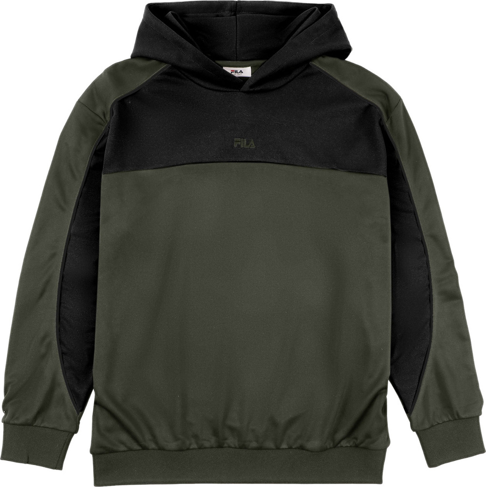 Bluza męska Fila Rivoli oliwkowo-czarna FAM1121 63185 – Klasyka sportowego stylu