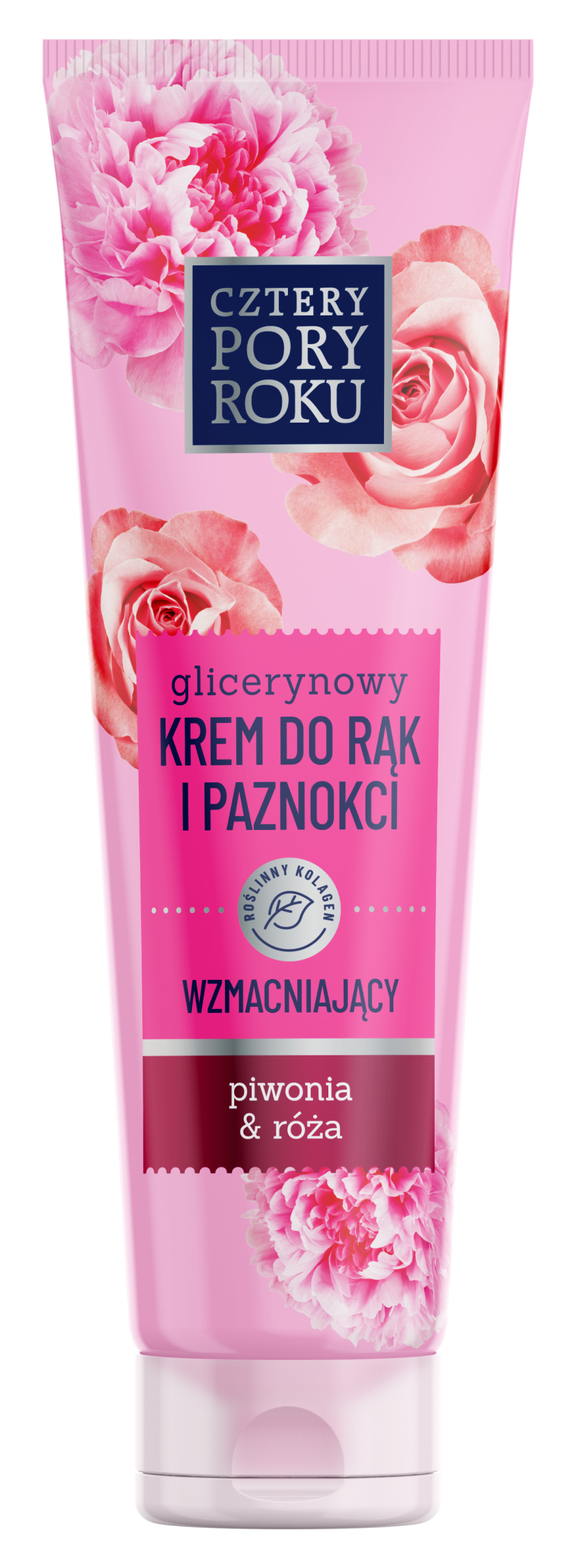 Cztery Pory Roku - Ochronny krem do rąk i paznokci Piwonia i Róża 130 ml