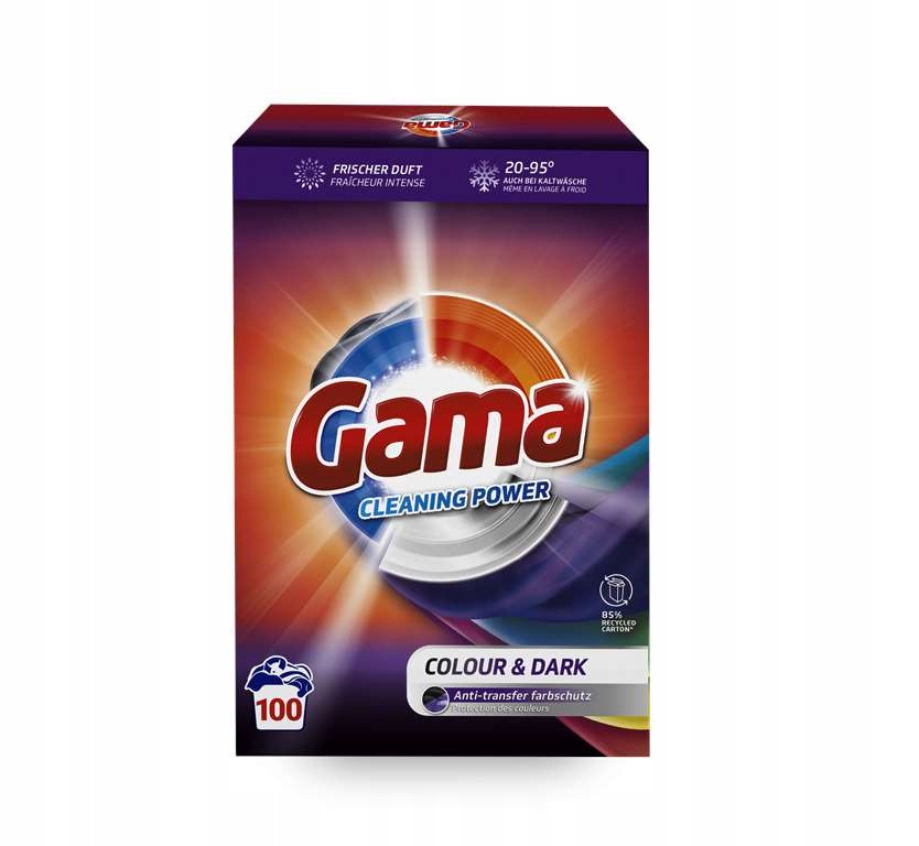Gama Colour & Dark – Proszek do prania ciemnych i kolorowych tkanin 6 kg