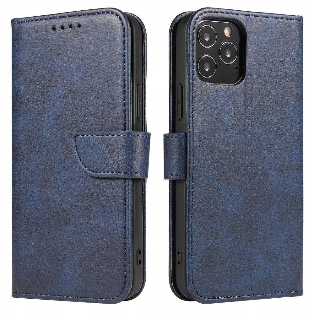 Magnet Case elegancki futerał etui pokrowiec z klapką i funkcją podstawki Samsung Galaxy A73 niebieski – Idealna ochrona dla Twojego telefonu
