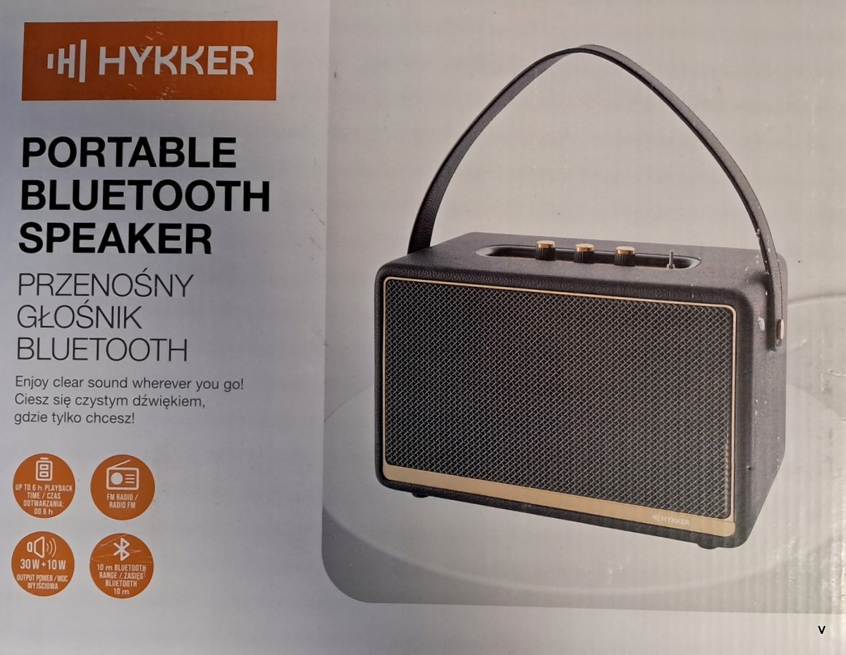 Przenośny głośnik RETRO 30W +10W - Muzyka w stylu retro