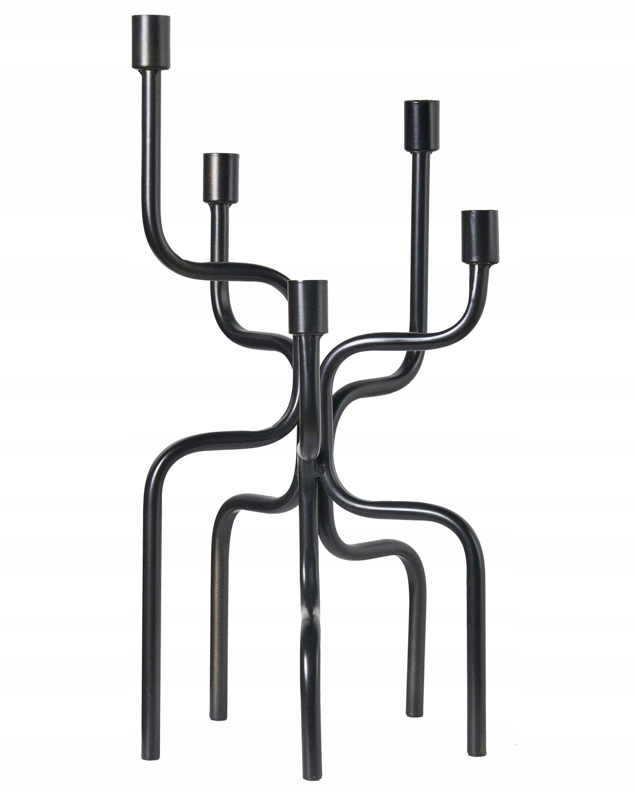 Świecznik PORRTELA Metal 50 cm Czarny – Elegancja w Twoim wnętrzu