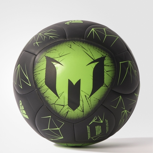 PIŁKA NOŻNA ADIDAS MESSIQ4 AP0407 czarno-zielona