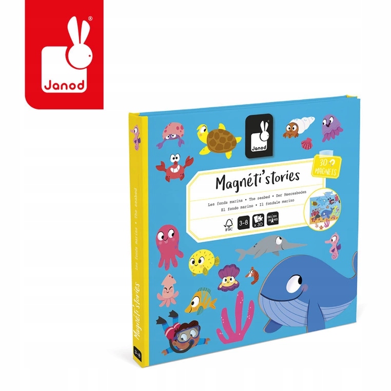 Magnetyczna układanka Podwodny świat Magneti'stories 3+ – Kreatywna zabawa dla dzieci