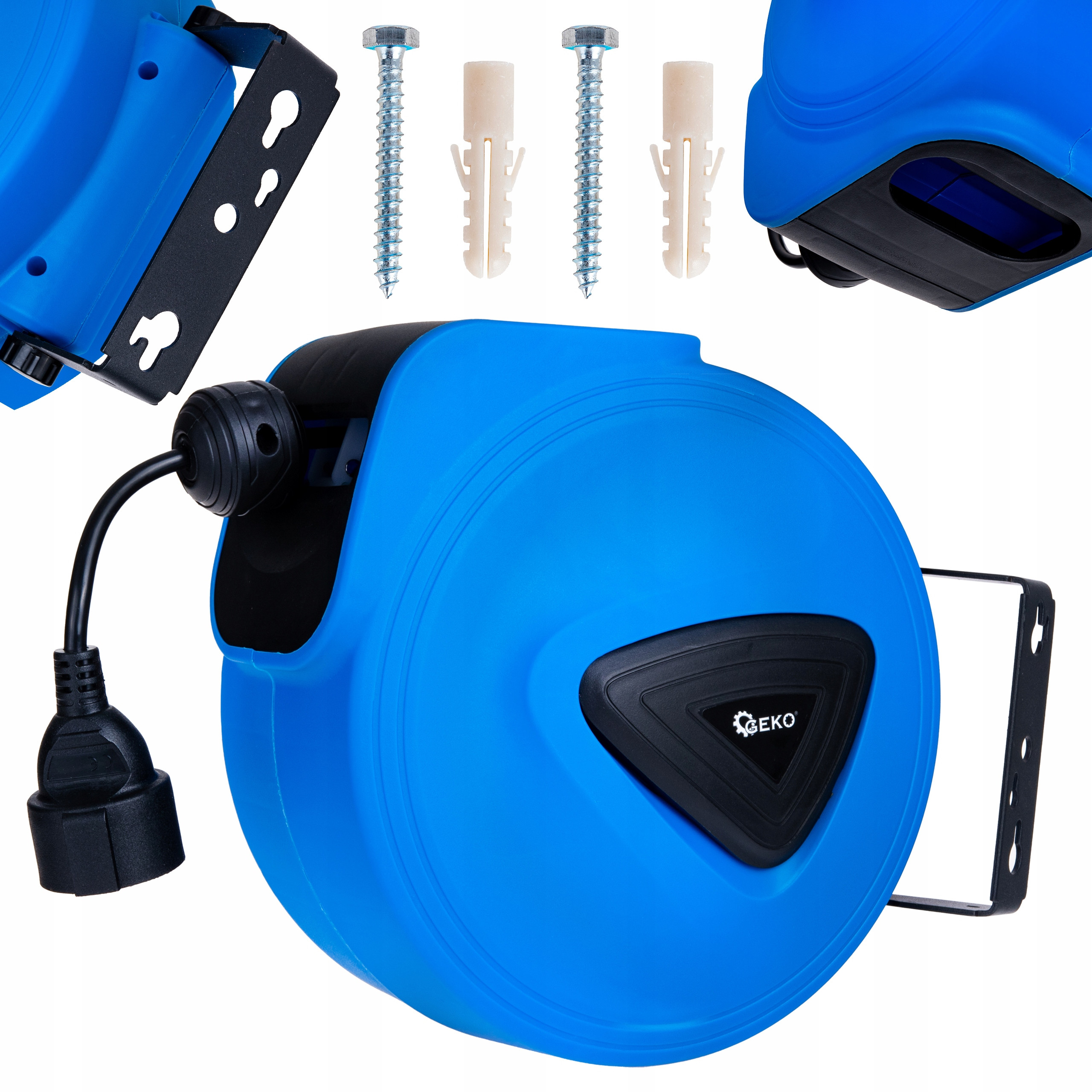 Przedłużacz elektryczny ze zwijakiem automatycznym 15m + 1,5m – Wygodne zasilanie w każdym miejscu