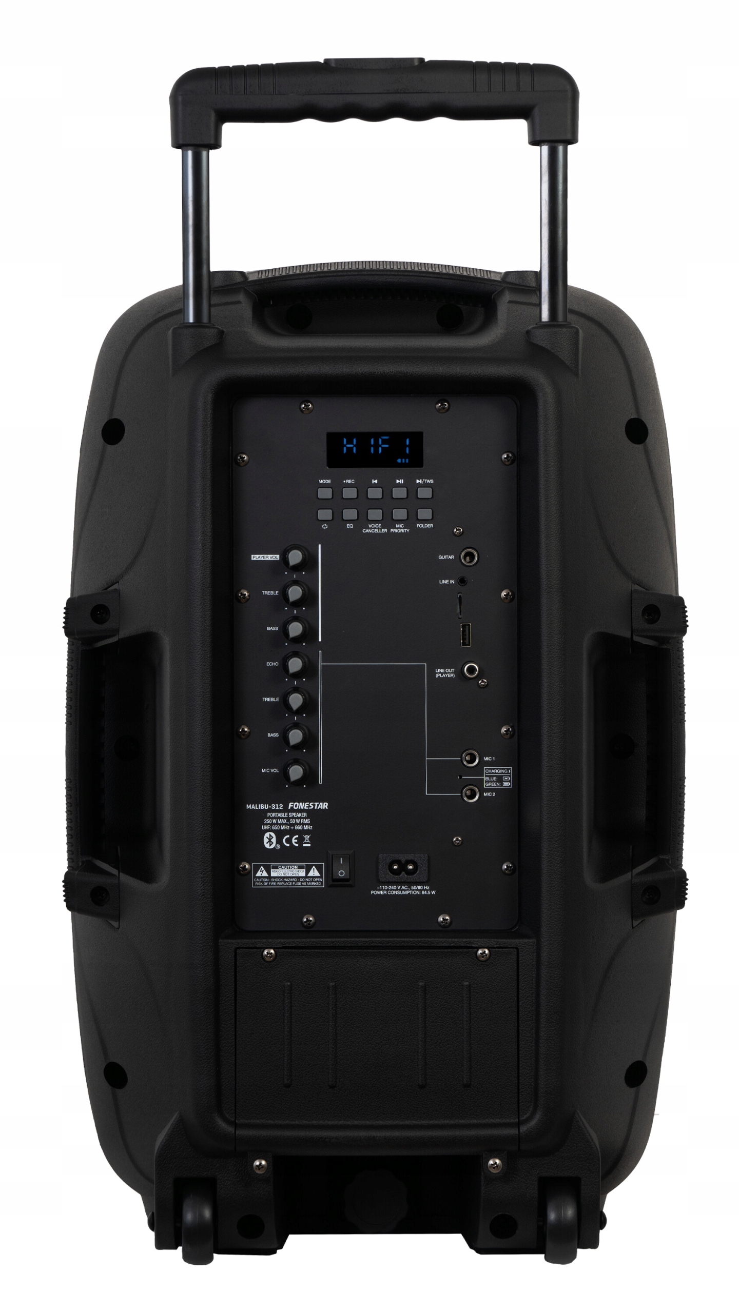 Funkcje regulacji dźwięku – BASS, TREBLE i Voice Canceller