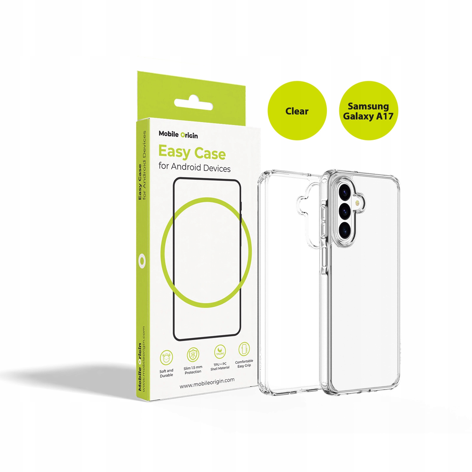 Mobile Origin Easy Case Clear – Idealna ochrona dla Samsung Galaxy A17