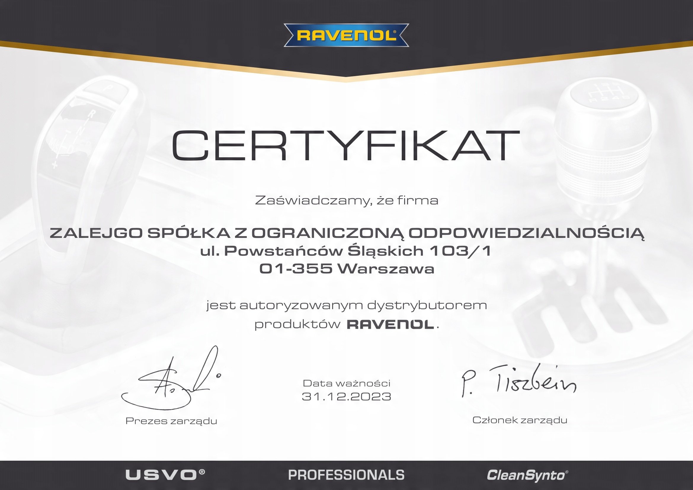 Zastosowanie w pojazdach BMW i Ford