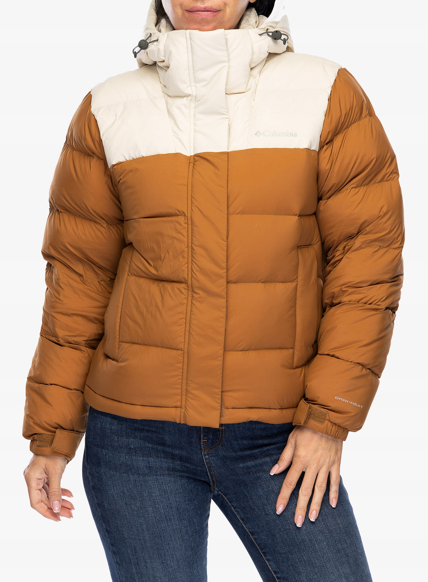 Kurtka zimowa damska Columbia Bulo Point III Down Jacket - camel brown/dark stone – Styl i funkcjonalność na zimowe dni