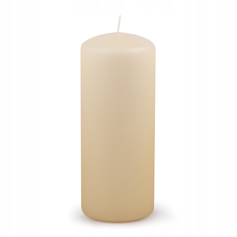 Świeca słupek DONAU HOME, 80x200 mm, kremowa – Elegancja w Twoim wnętrzu