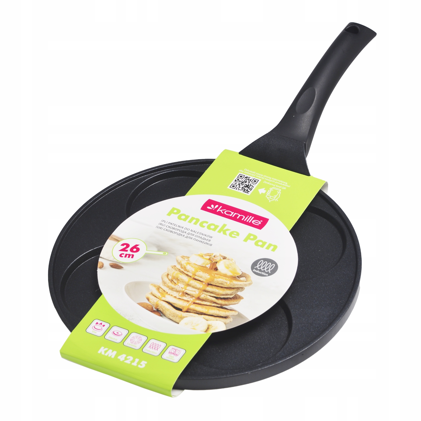 Patelnia 4215 PANKACES 26 CM MINKI INDUKCJA – Idealna do smażenia placków i jajek