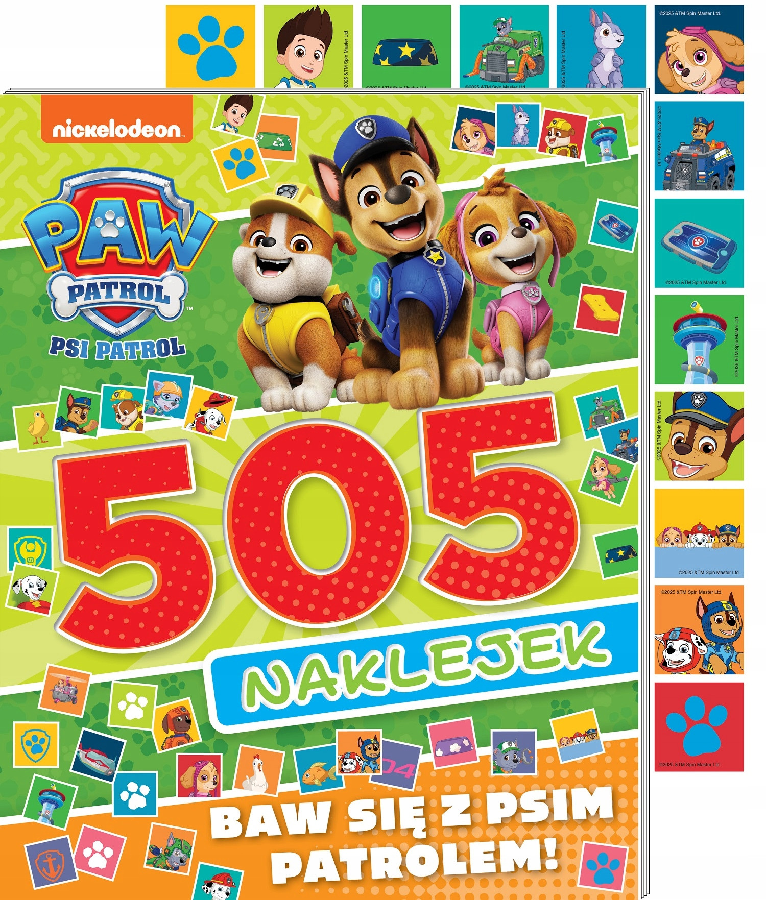 Psi Patrol 505 naklejek – Kolorowa zabawa z ulubionymi bohaterami