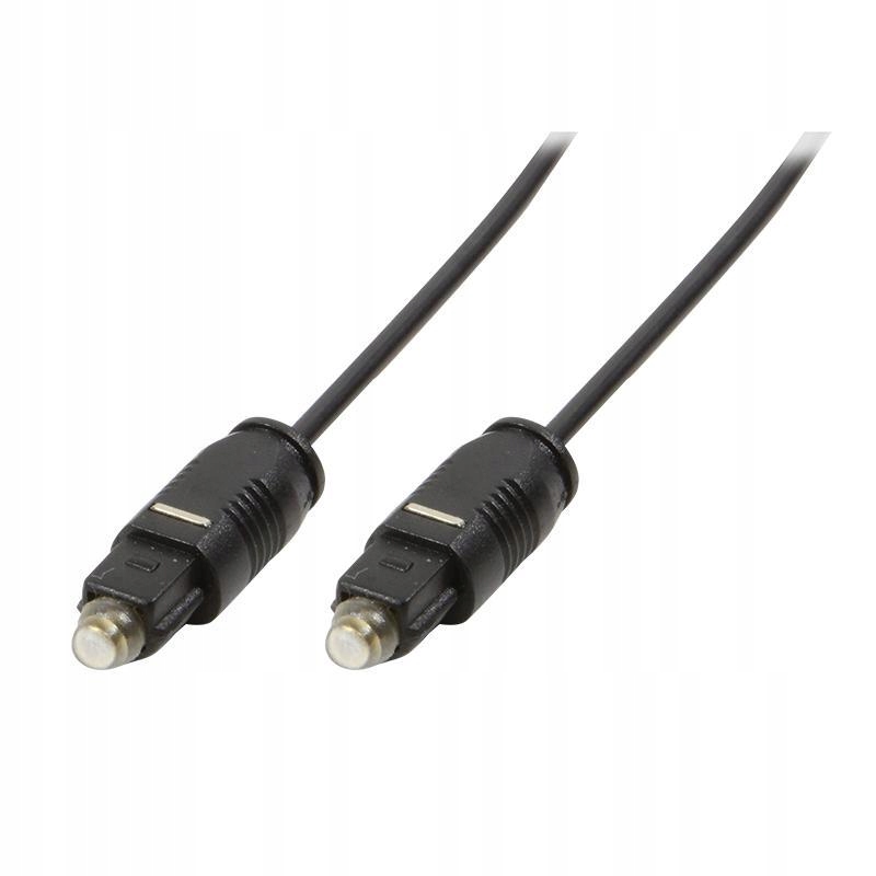 Kabel optyczny Toslink 0.5m czarny (CA1005) – Idealne rozwiązanie do kina domowego