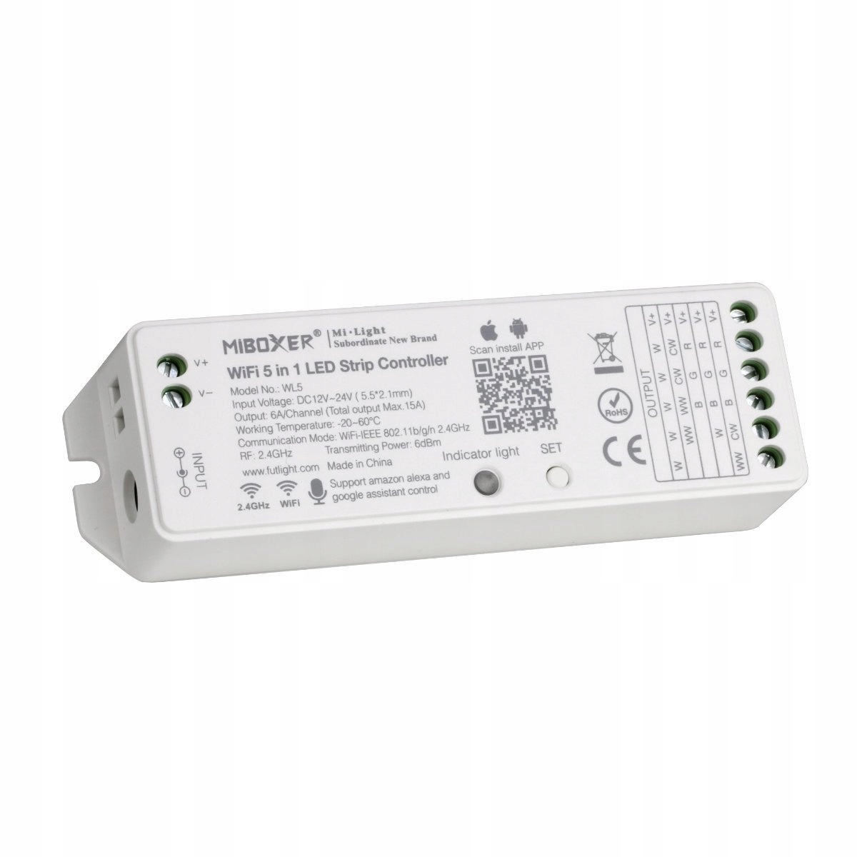 Uniwersalny kontroler LED RGB+CCT – wszechstronność w Twoim domu