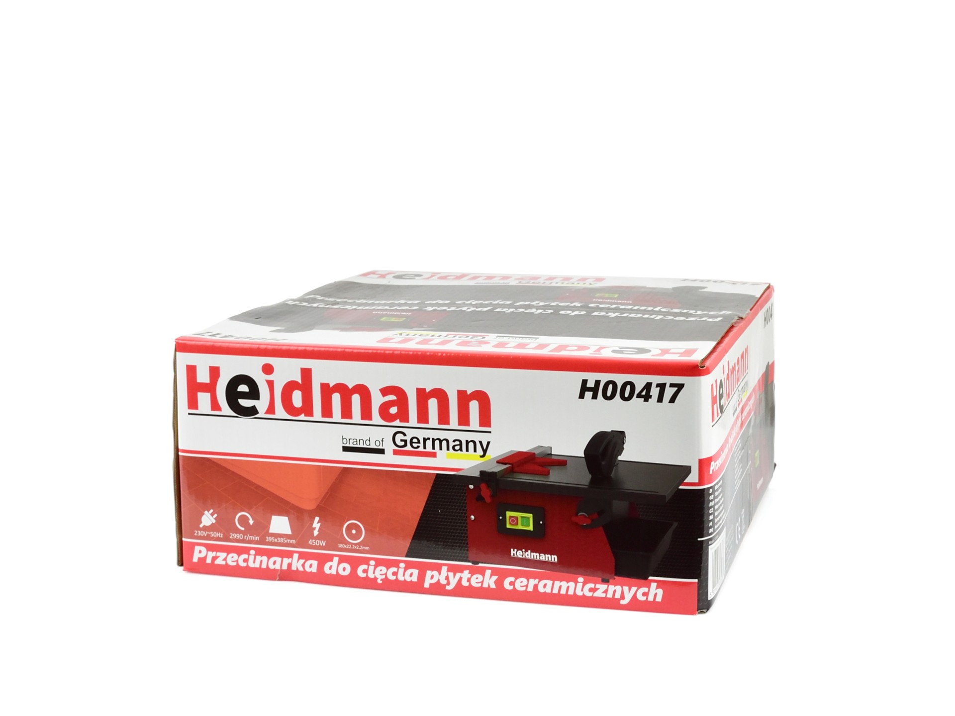 Mocny silnik 450 W i prędkość obrotowa 2990 RPM