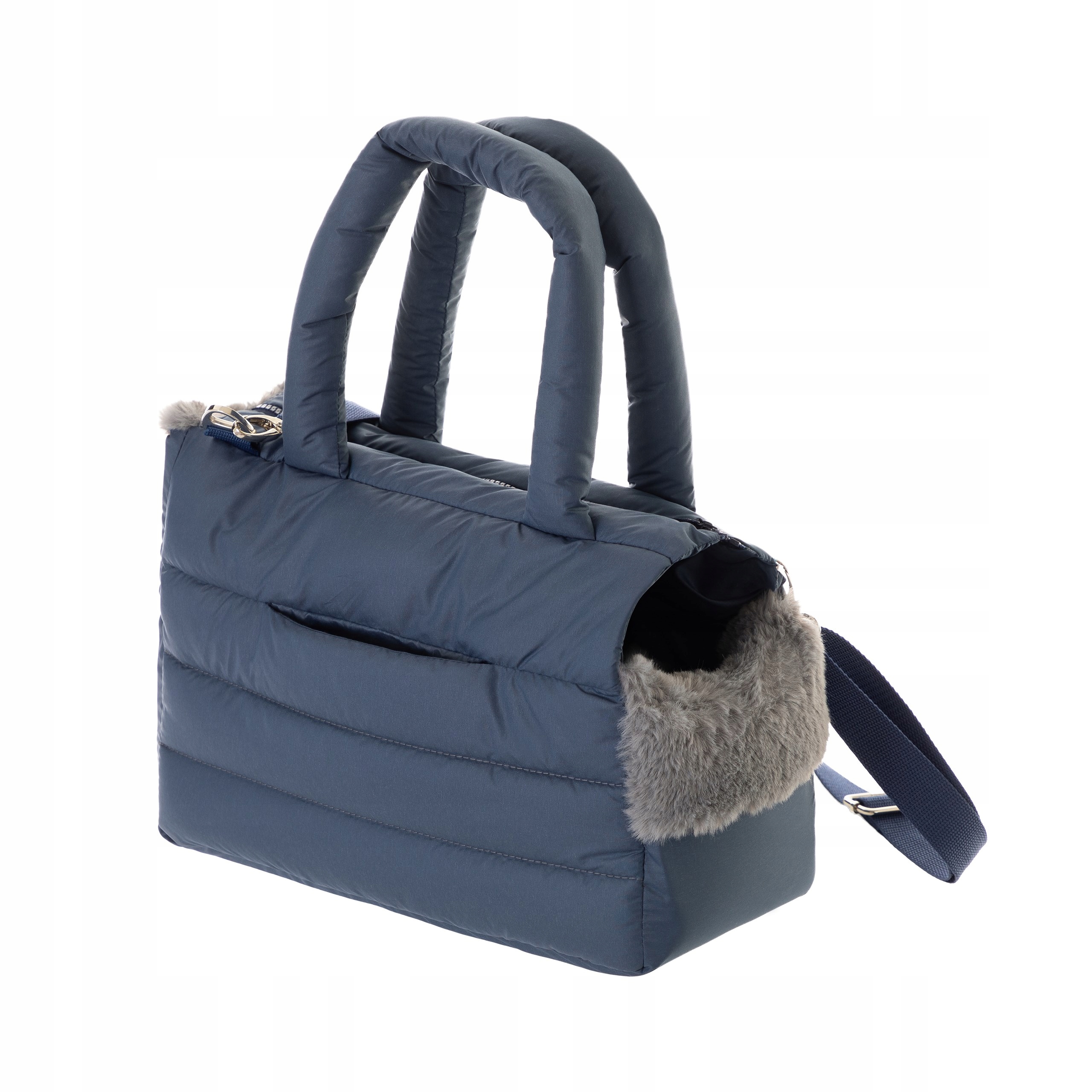 R1 TORBA FLUFFY RIDE GRANATOWY – Stylowy transporter dla Twojego pupila
