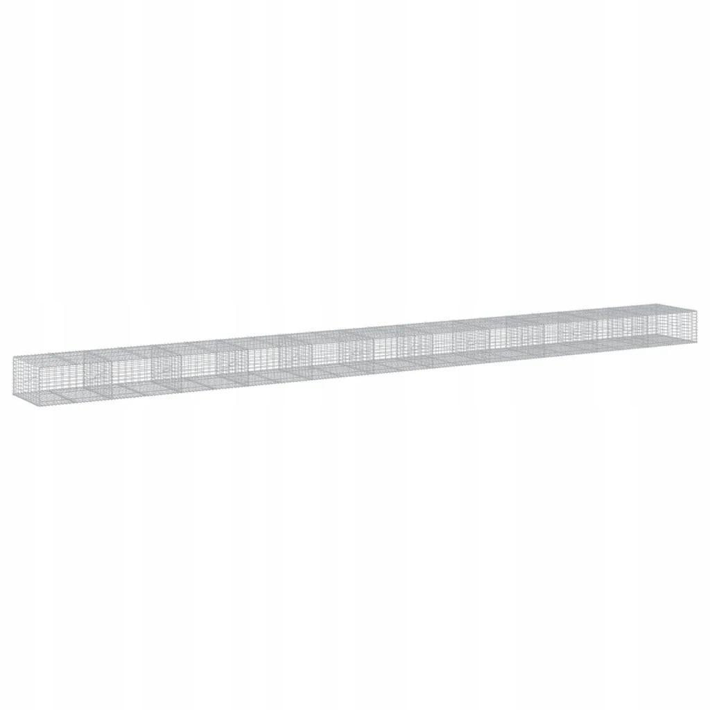 Kosz gabionowy z pokrywą, 1100x100x50 cm – Idealne rozwiązanie do Twojego ogrodu