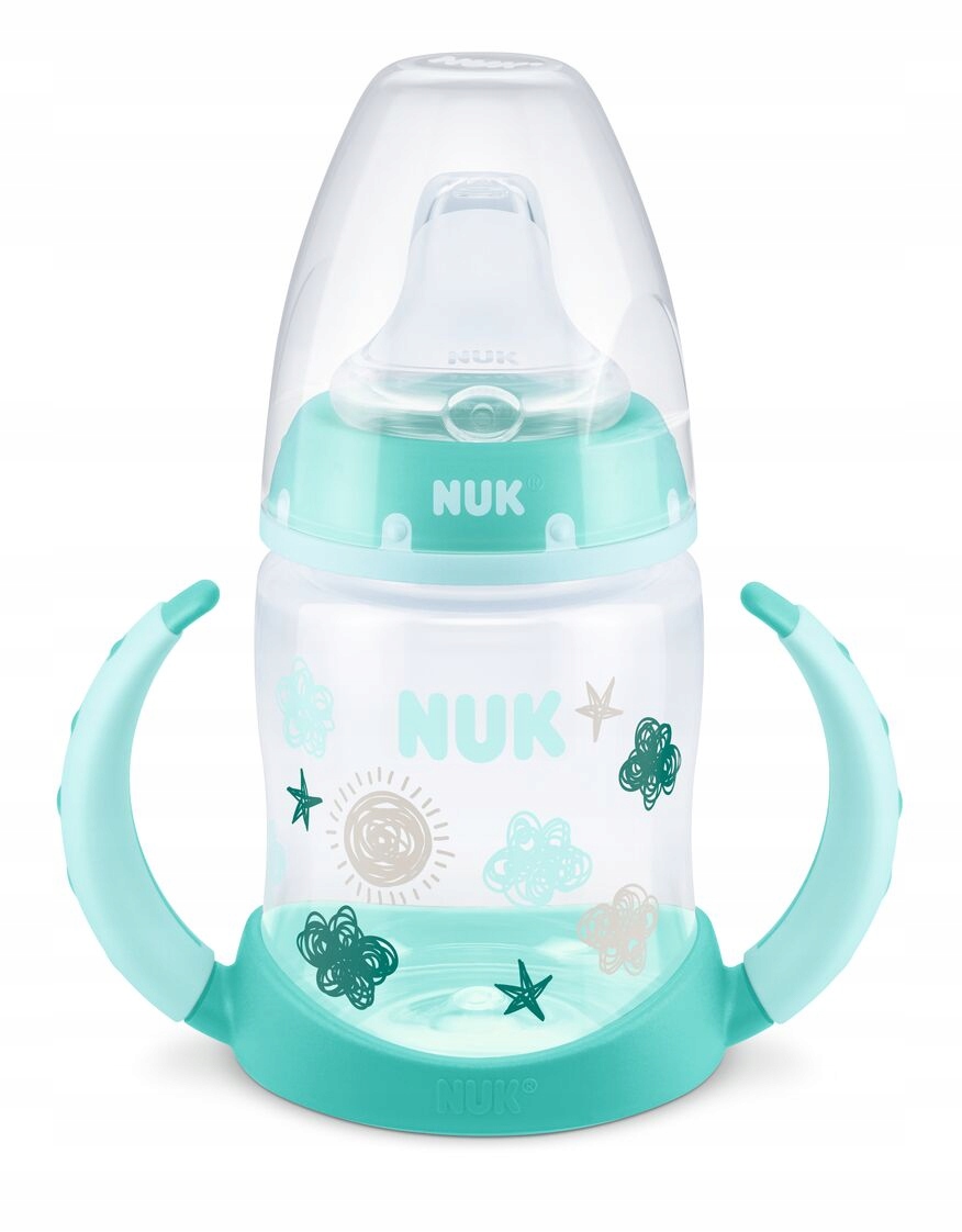 NUK Butelka z uchwytem i wskaźnikiem 150ml +6M Zielona – Idealna dla Twojego Maluszka