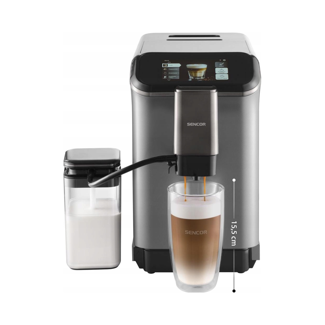 Funkcje automatyczne – Espresso, Cappuccino i Latte jednym dotknięciem