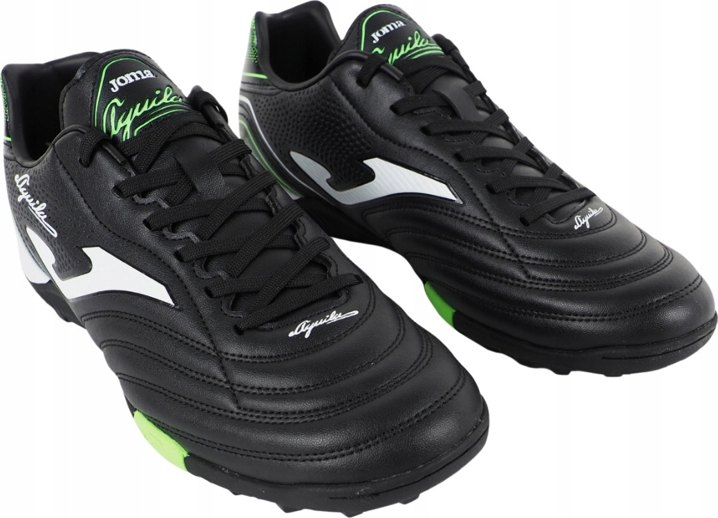 Buty piłkarskie Joma Aguila 2501 Turf czarno-zielone AGUW2501TF – Idealne dla aktywnych zawodników