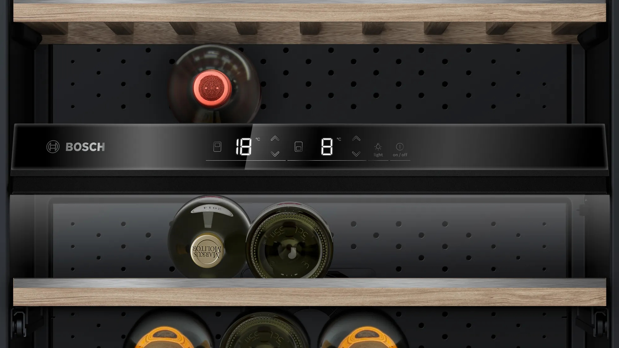 Dwie strefy temperaturowe – Optymalne warunki dla czerwonego i białego wina