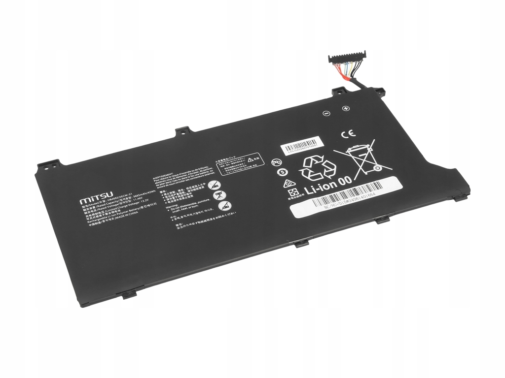Pojemność 3665 mAh (42 Wh) – Długotrwała energia dla Twojego laptopa