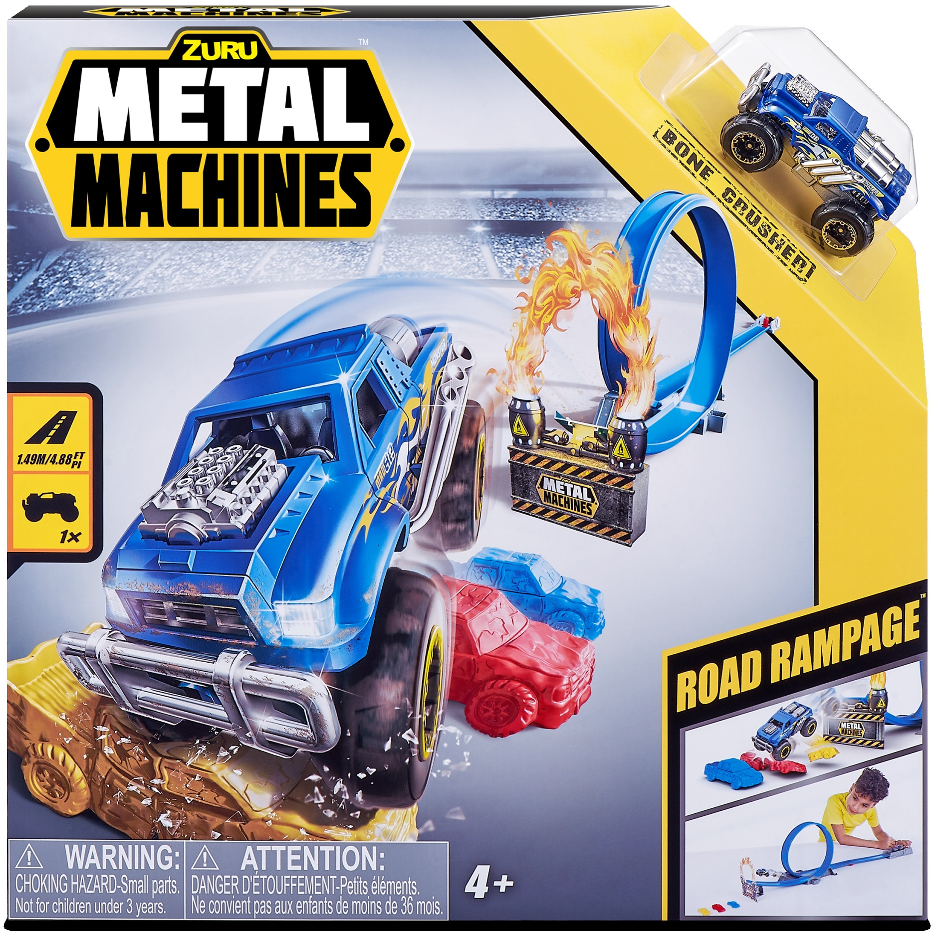 Tor samochodowy Metal Machines Szaleństwo drogowe – Ekscytująca zabawa dla dzieci