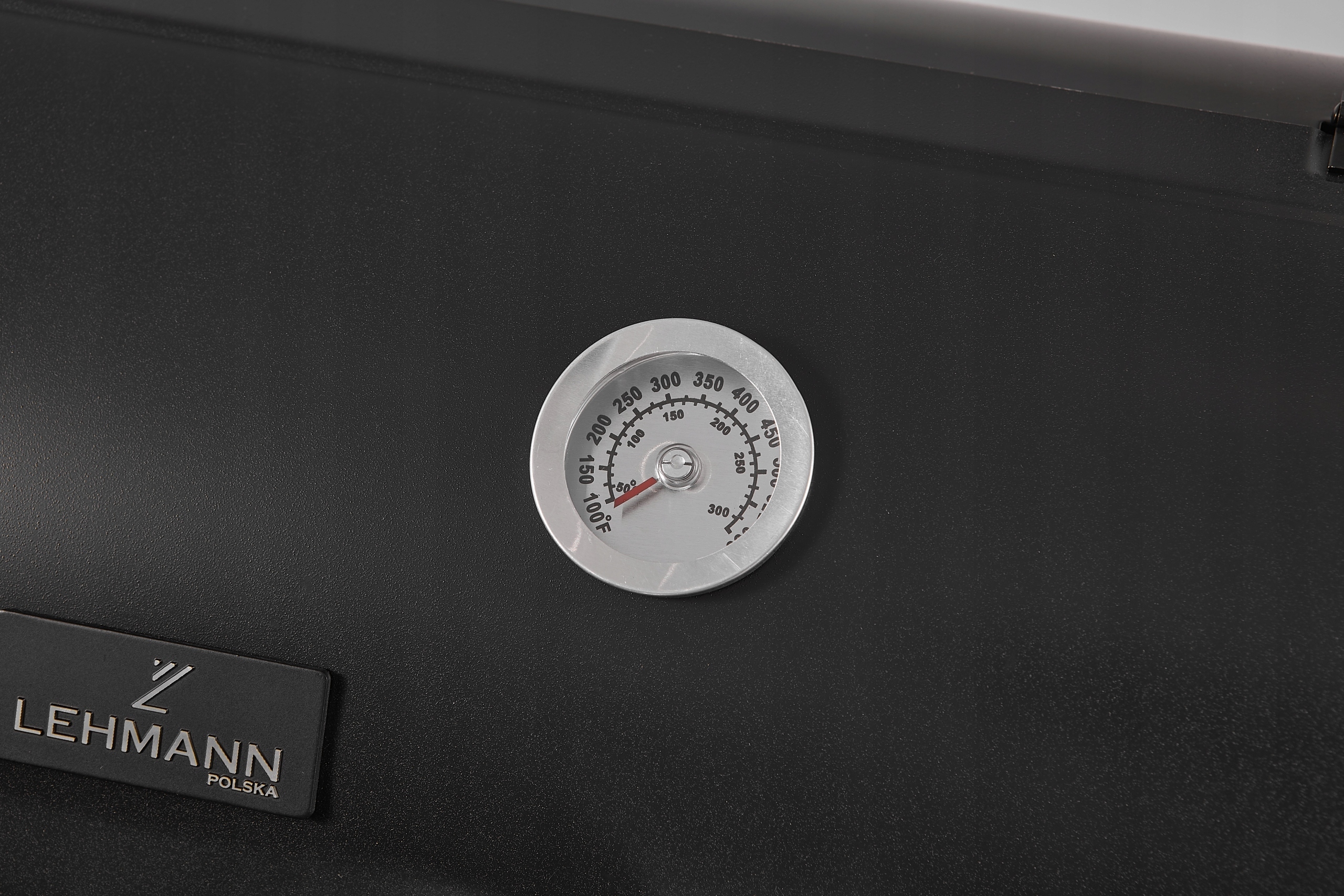 GRILL WĘGLOWY OGRODOWY BECZKA Z WĘDZARNIĄ TERMOMETR DUŻY RUSZT PÓŁKI KOMIN Głębokość grilla 61 cm