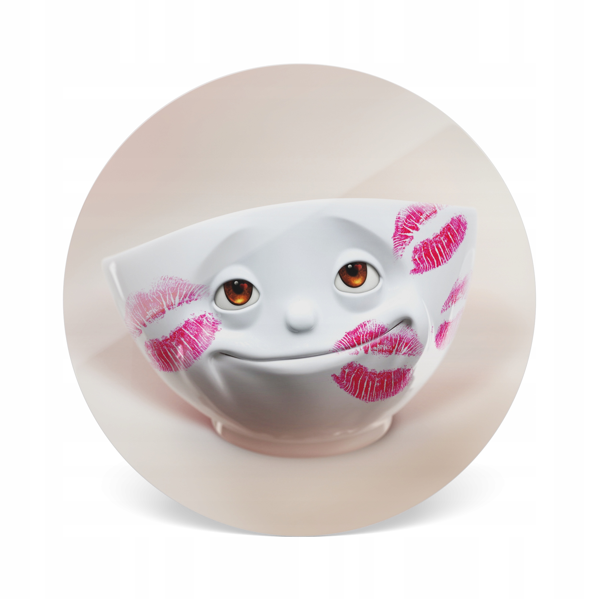 Oryginalny design z motywem pocałunku