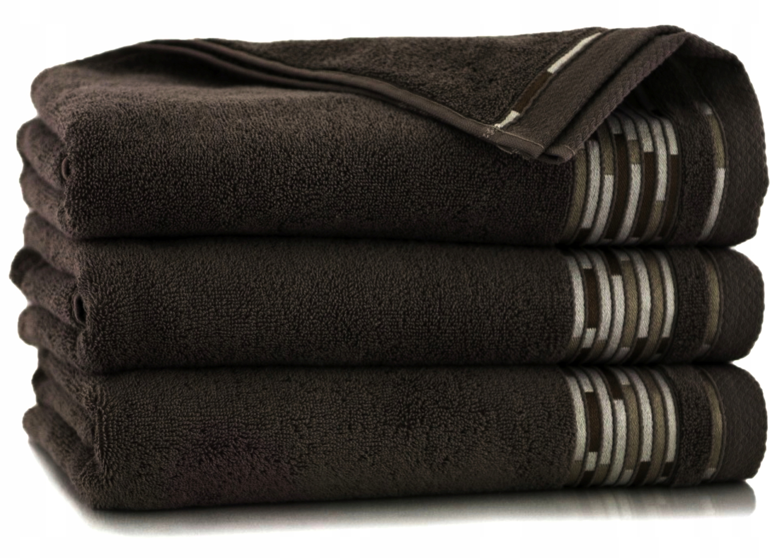 Ręcznik TGRAFIK70X140 – Ciemnobrązowy komfort w Twojej łazience