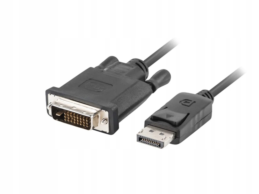 Kabel DisplayPort - DVI-D 1.8m czarny – Idealne połączenie dla Twojego monitora