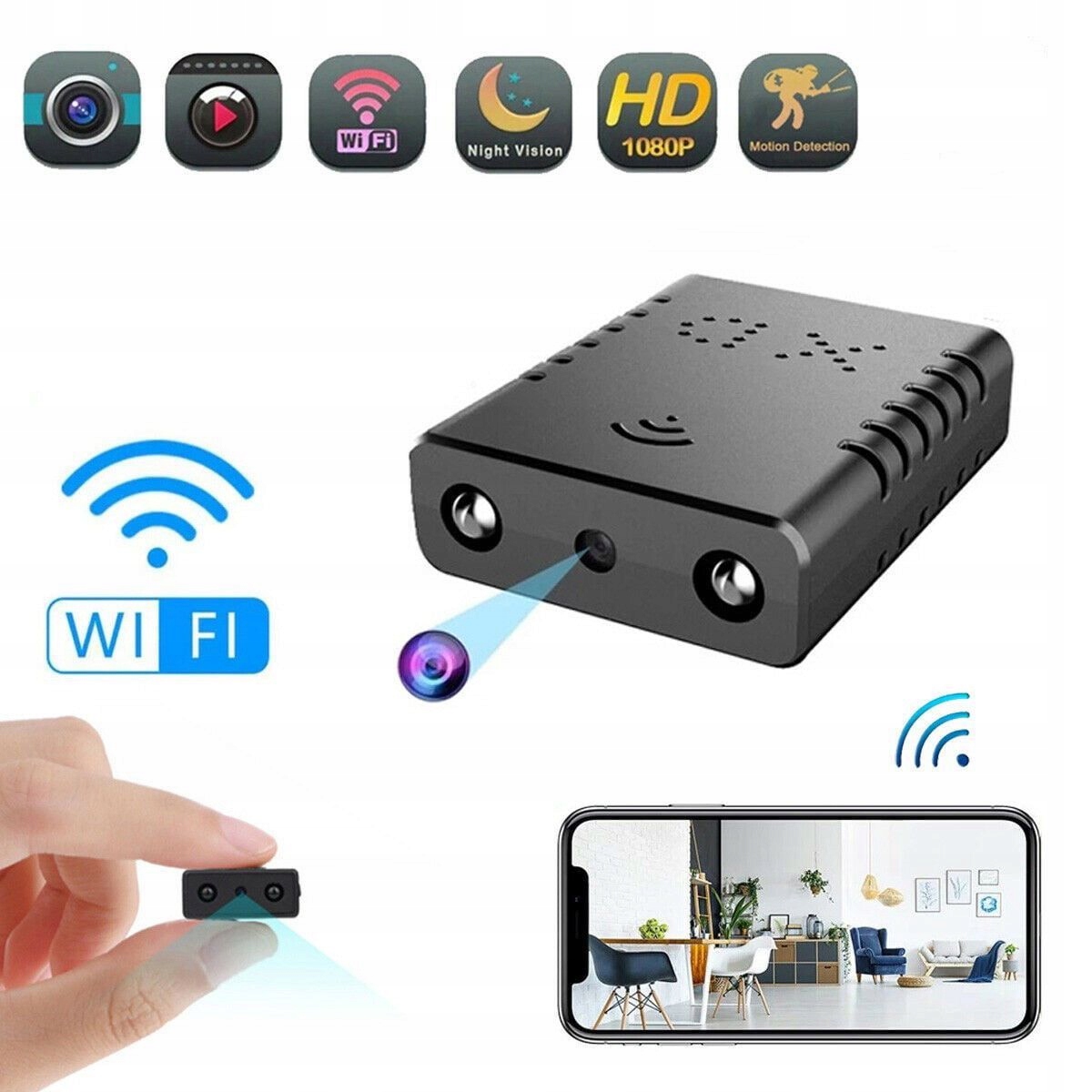 MINI KAMERA SZPIEGOWSKA IP WIFI HD USB – Niezawodny monitoring w Twoim biurze